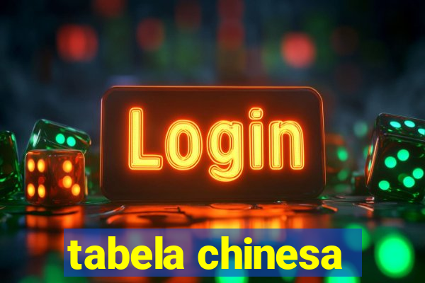 tabela chinesa